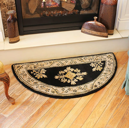 Jardin Half Round Wool Rug | Plow & Hearth