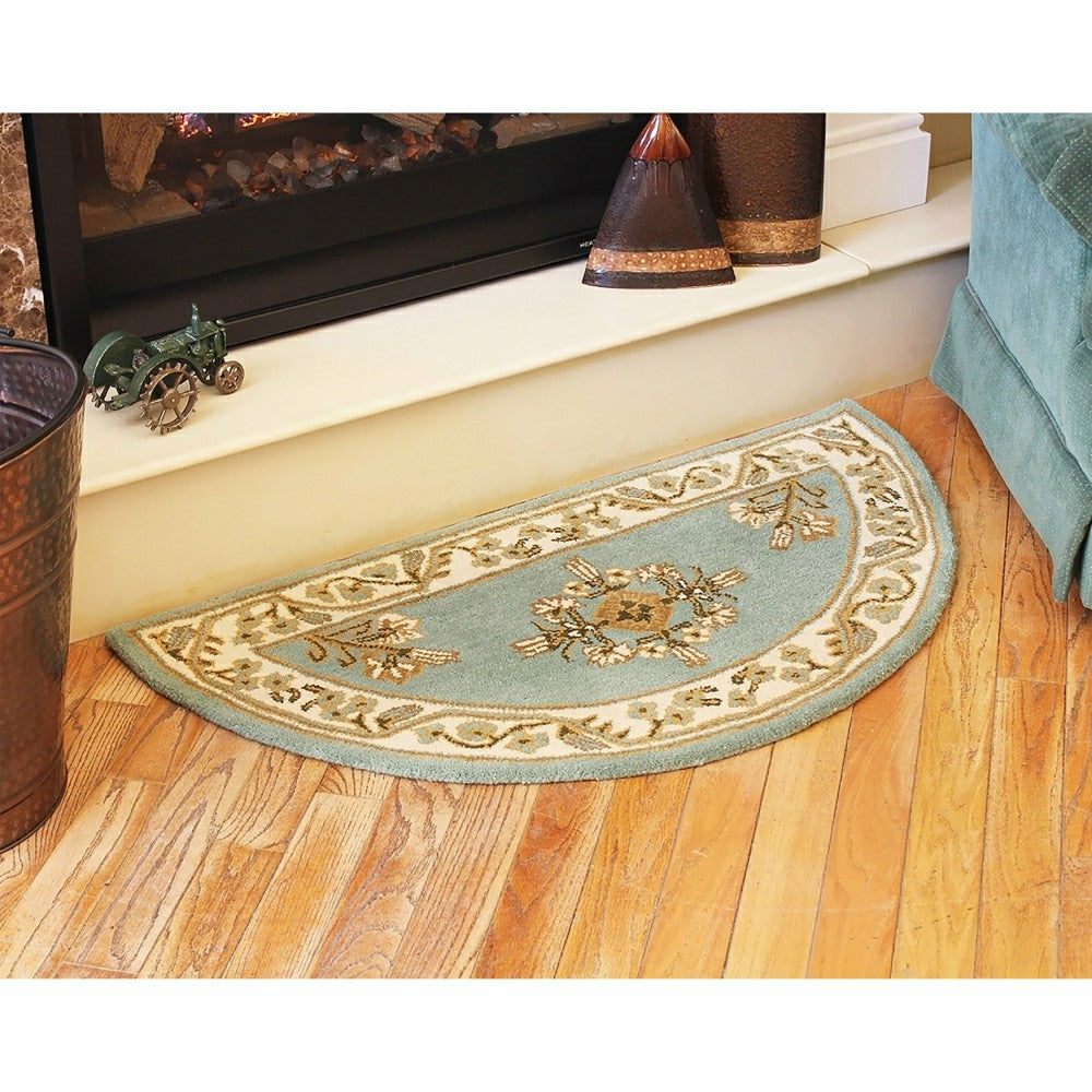 Jardin Half Round Wool Rug | Plow & Hearth