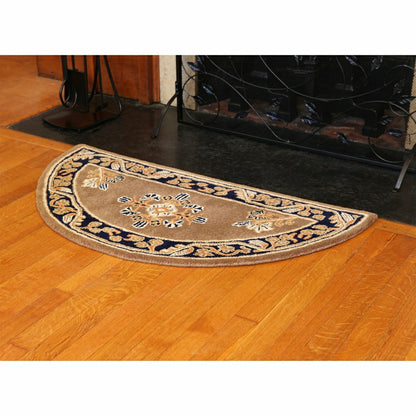 Jardin Half Round Wool Rug | Plow & Hearth
