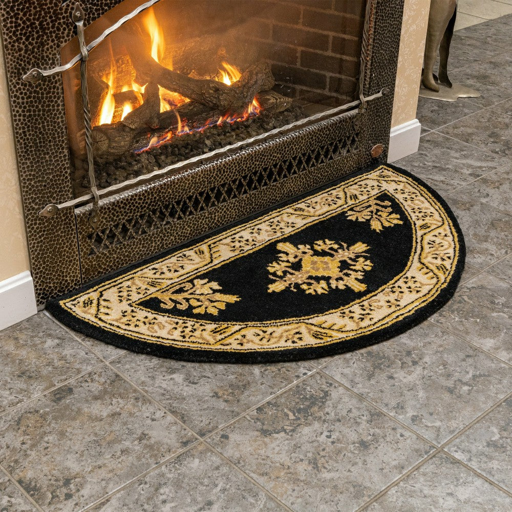 Jardin Half Round Wool Rug | Plow & Hearth
