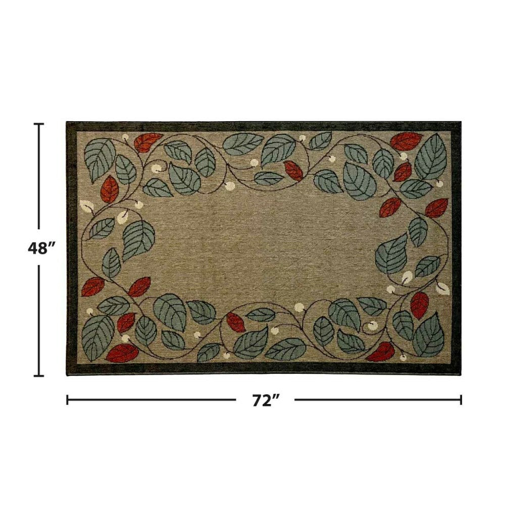 Berry Vine Polypropylene Rug | Plow & Hearth