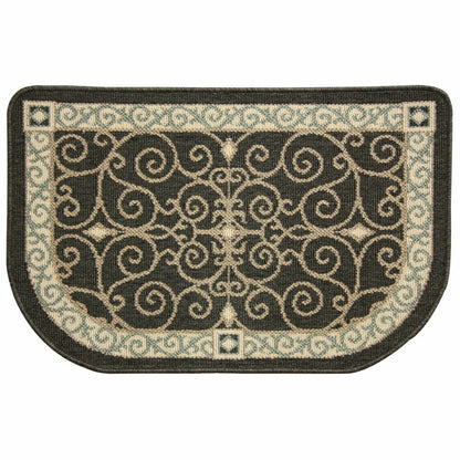 Eastly Midnight Polypropylene Rug, 23"x36" | Plow & Hearth