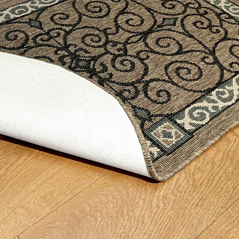 Eastly Scroll Polypropylene Rug | Plow & Hearth