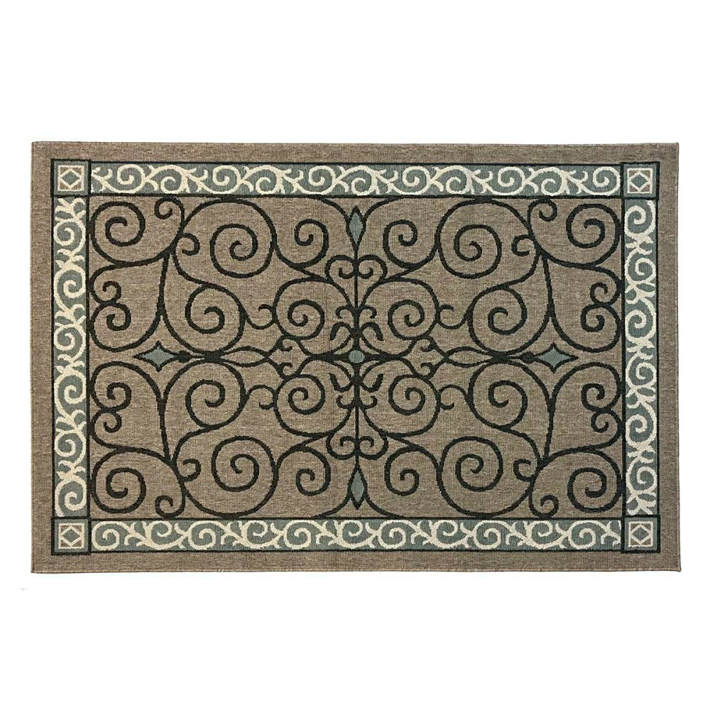 Eastly Scroll Polypropylene Rug | Plow & Hearth