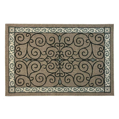 Eastly Scroll Polypropylene Rug | Plow & Hearth