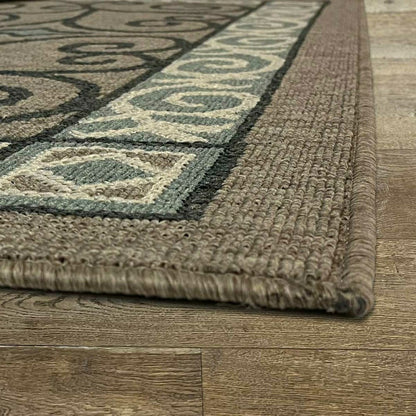 Eastly Scroll Polypropylene Rug | Plow & Hearth
