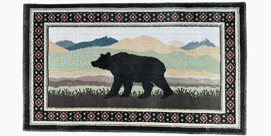 Vista Curious Bear Rug, 30"x 50" | Plow & Hearth