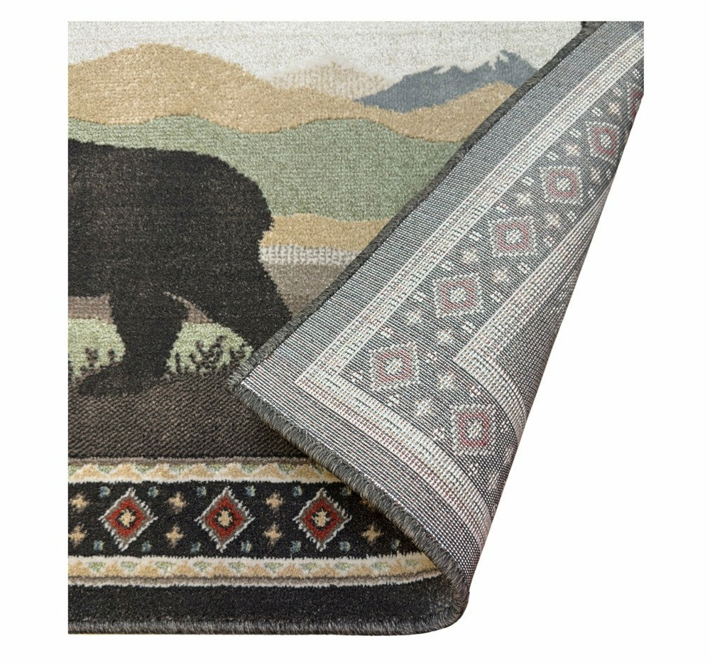 Vista Curious Bear Rug, 30"x 50" | Plow & Hearth