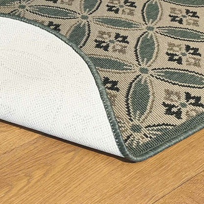 Concentric Polypropylene Rug, 23"x36" | Plow & Hearth