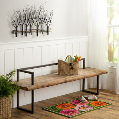 Indoor/Outdoor Zinnia Hooked Polypropylene Accent Rug | Plow & Hearth