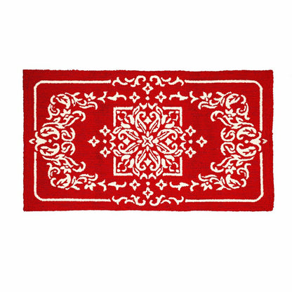 Indoor/Outdoor Bandana Polypropylene Hooked Rug | Plow & Hearth