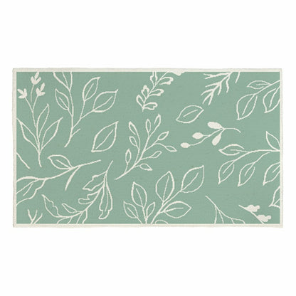 Verdant Greenery Indoor/Outdoor Hooked Rug 24"x42" | Plow & Hearth