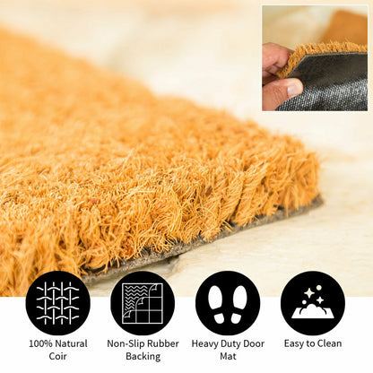 Hydrangea Haven, Coir Mat 28"x16" | Plow & Hearth