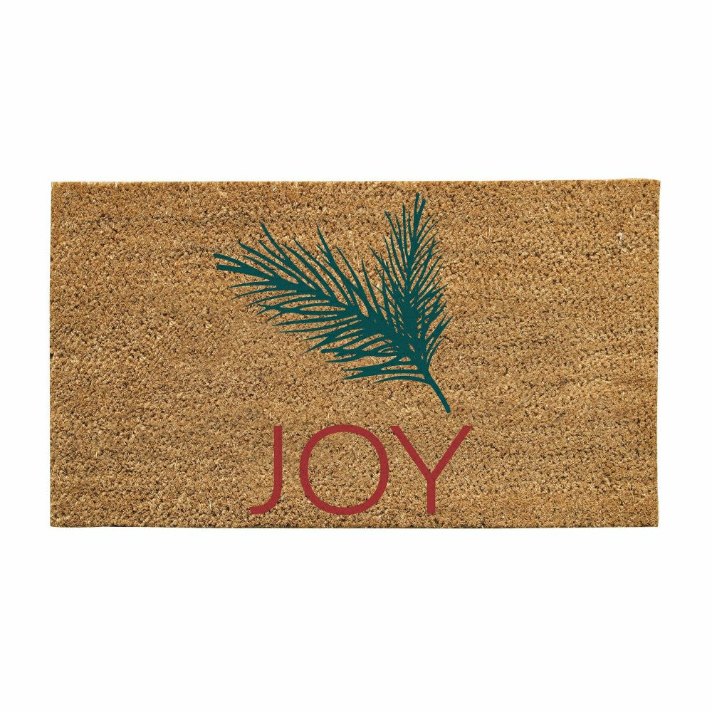 30" x 18" Natural Coir Mat, Joy | Plow & Hearth