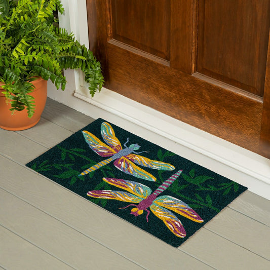 Dragonflies Coir Mat | Plow & Hearth