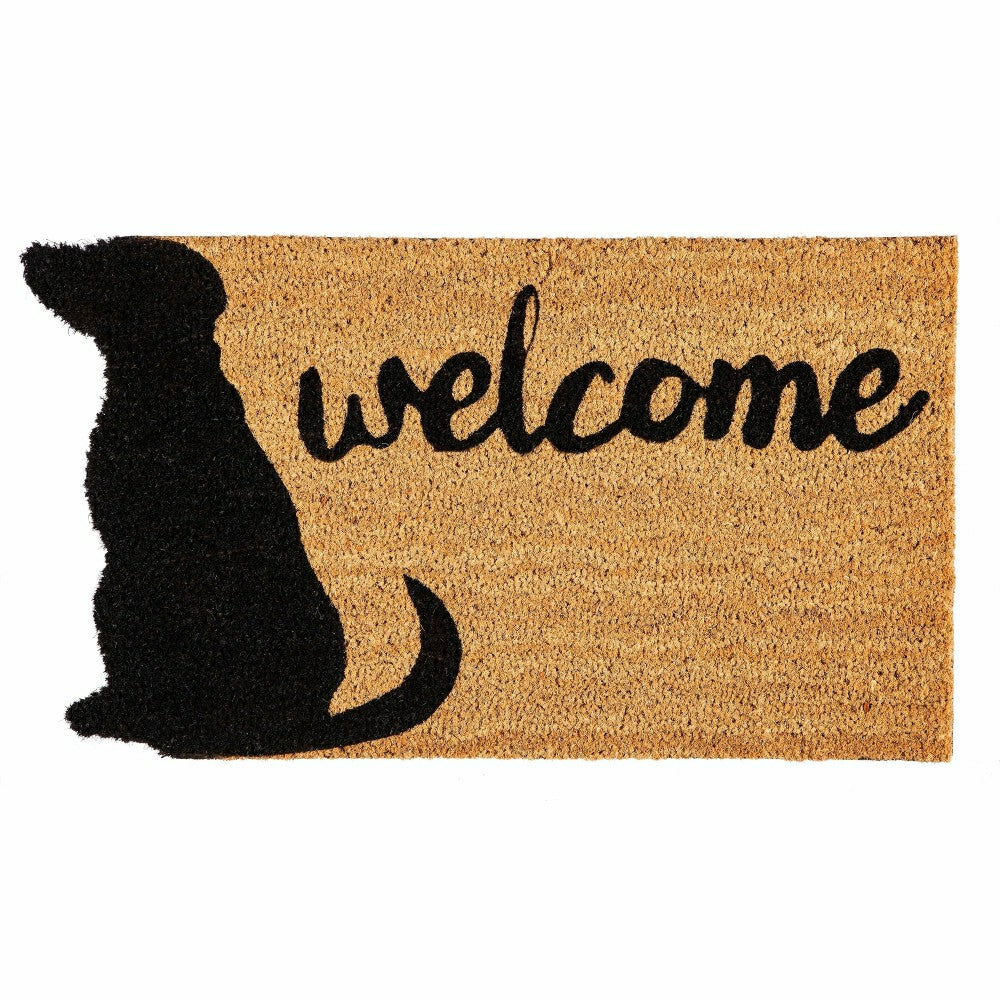 Dog Welcome Shaped Coir Mat | Plow & Hearth
