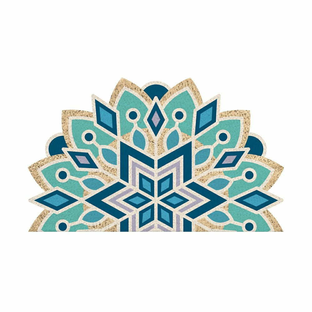 Vibrant Snowflake Shaped Coir Mat | Plow & Hearth