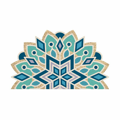 Vibrant Snowflake Shaped Coir Mat | Plow & Hearth