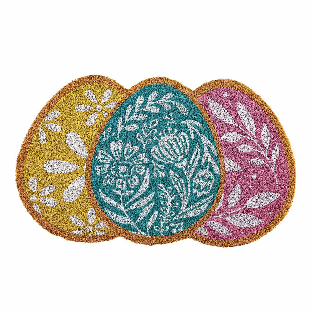 Easter Colorful Shaped Coir Mat | Plow & Hearth