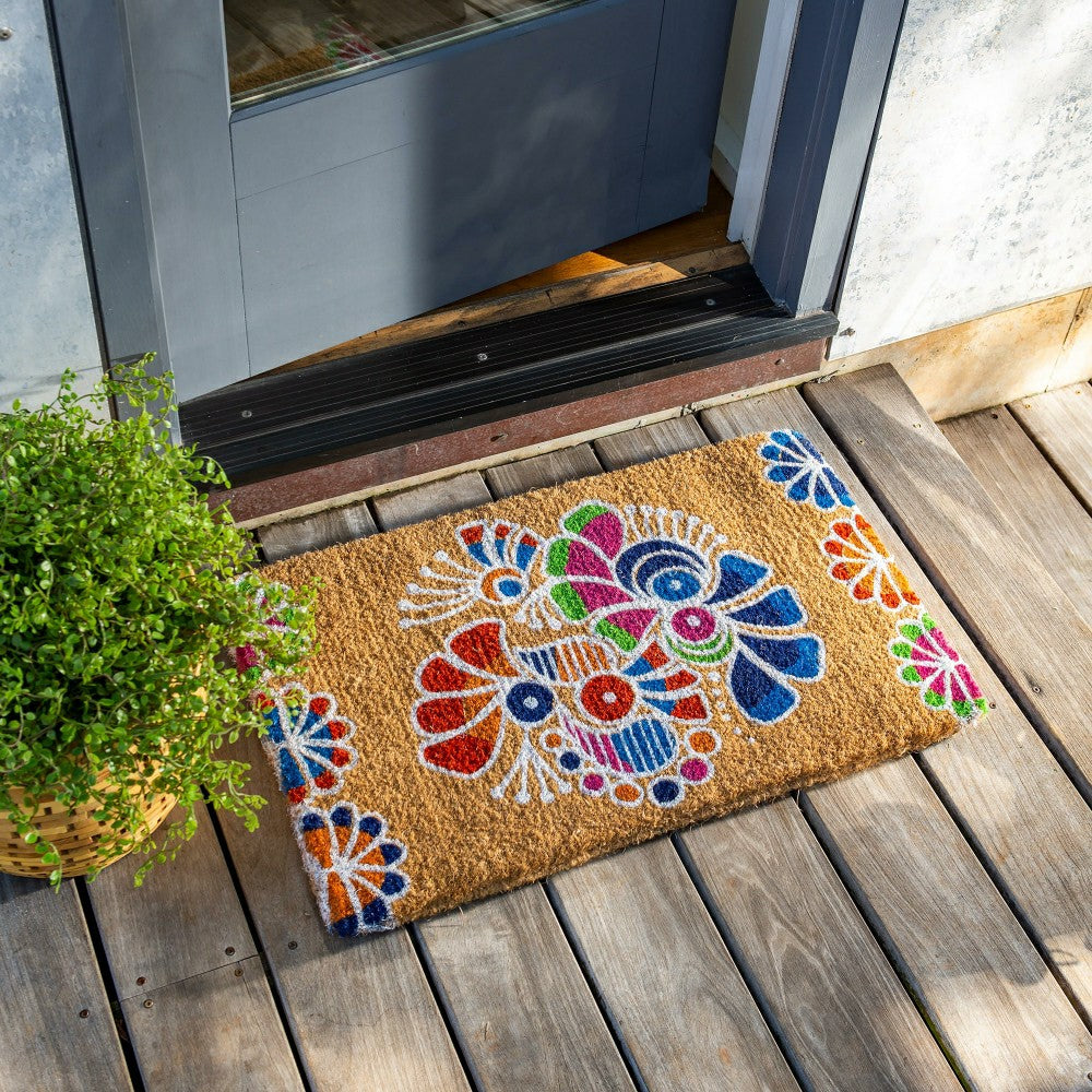 Rangoli Coir Door Mat | Plow & Hearth