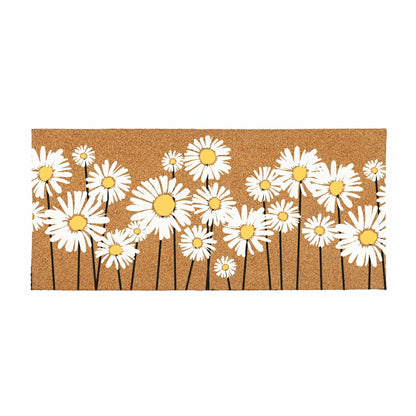 EG Studio Home Coordinates Dandelion Flocked Coir Sassafras Switch Mat 22"x10" | Plow & Hearth