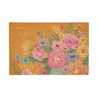 Bunny Blooms Spring Blossom, Coir Mat, 36"x24" | Plow & Hearth