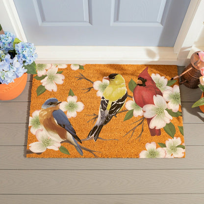 What She Shed Bird Bunch, Coir Mat, 36"x24" | Plow & Hearth