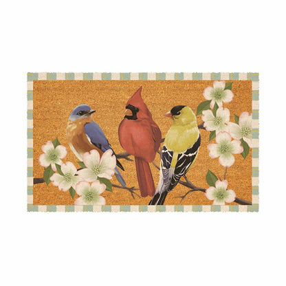 What She Shed Bird Bunch, Coir Mat 30"x18" | Plow & Hearth