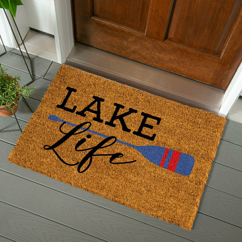 Lake Coir Mat Life Paddle 36x24" | Plow & Hearth