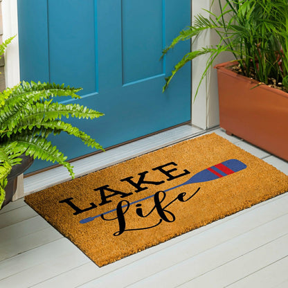 Lake Coir Mat Life Paddle 36x24" | Plow & Hearth