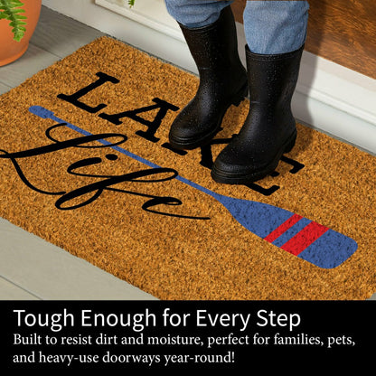 Lake Coir Mat Life Paddle 36x24" | Plow & Hearth