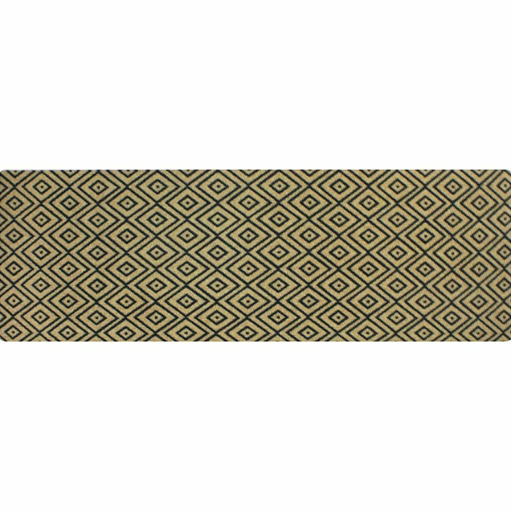 Neighburly Diamond Dot Coir Doormat, Black & Coir Double Door | Plow & Hearth