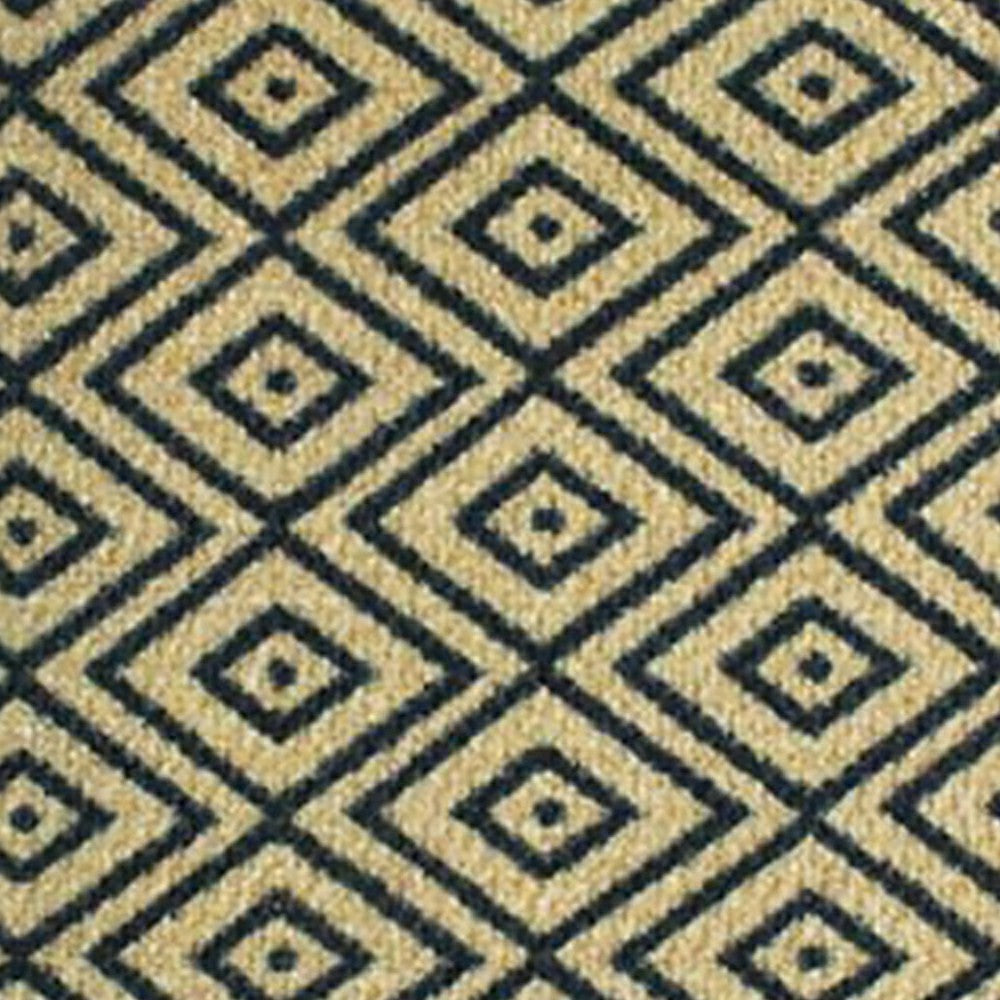 Neighburly Diamond Dot Coir Doormat, Black & Coir Double Door | Plow & Hearth