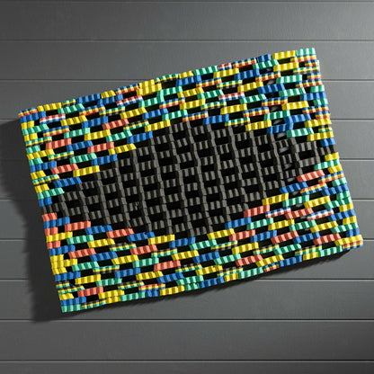 Recycled Flip Flop Diamond Doormat | Plow & Hearth