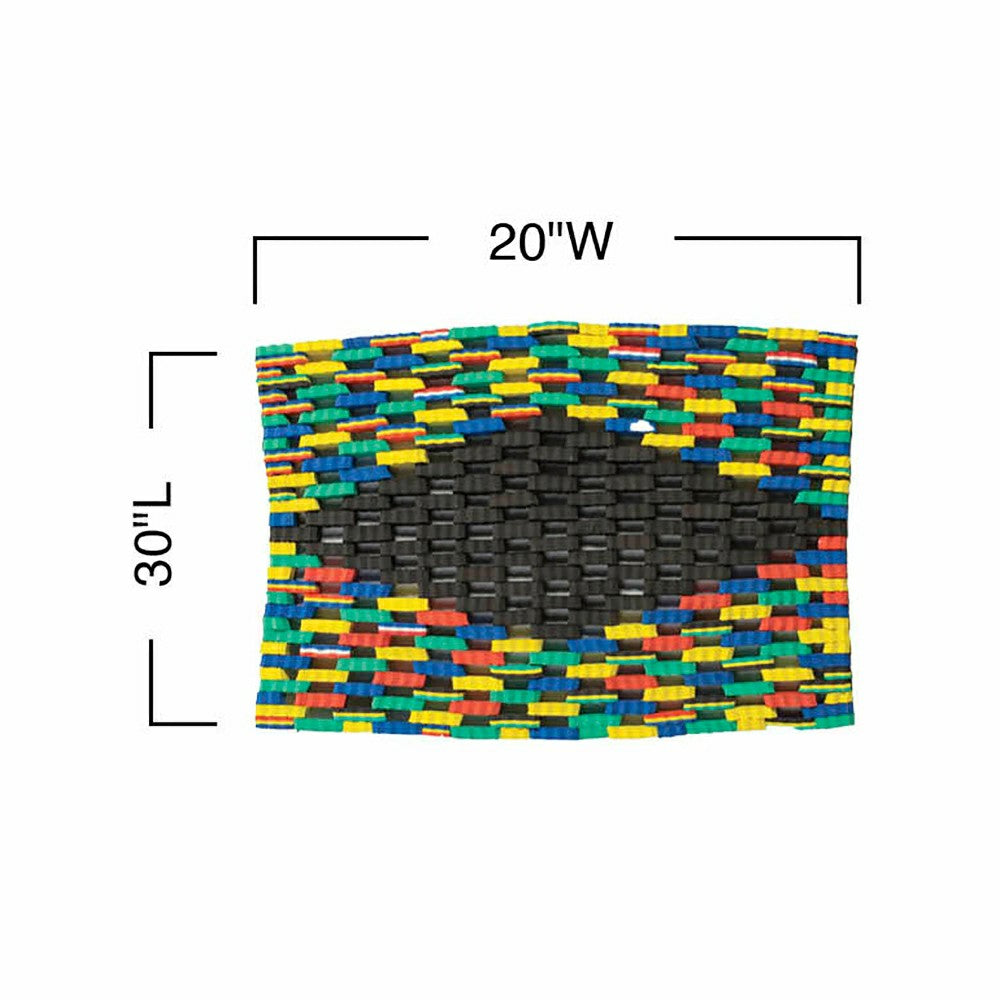 Recycled Flip Flop Diamond Doormat | Plow & Hearth