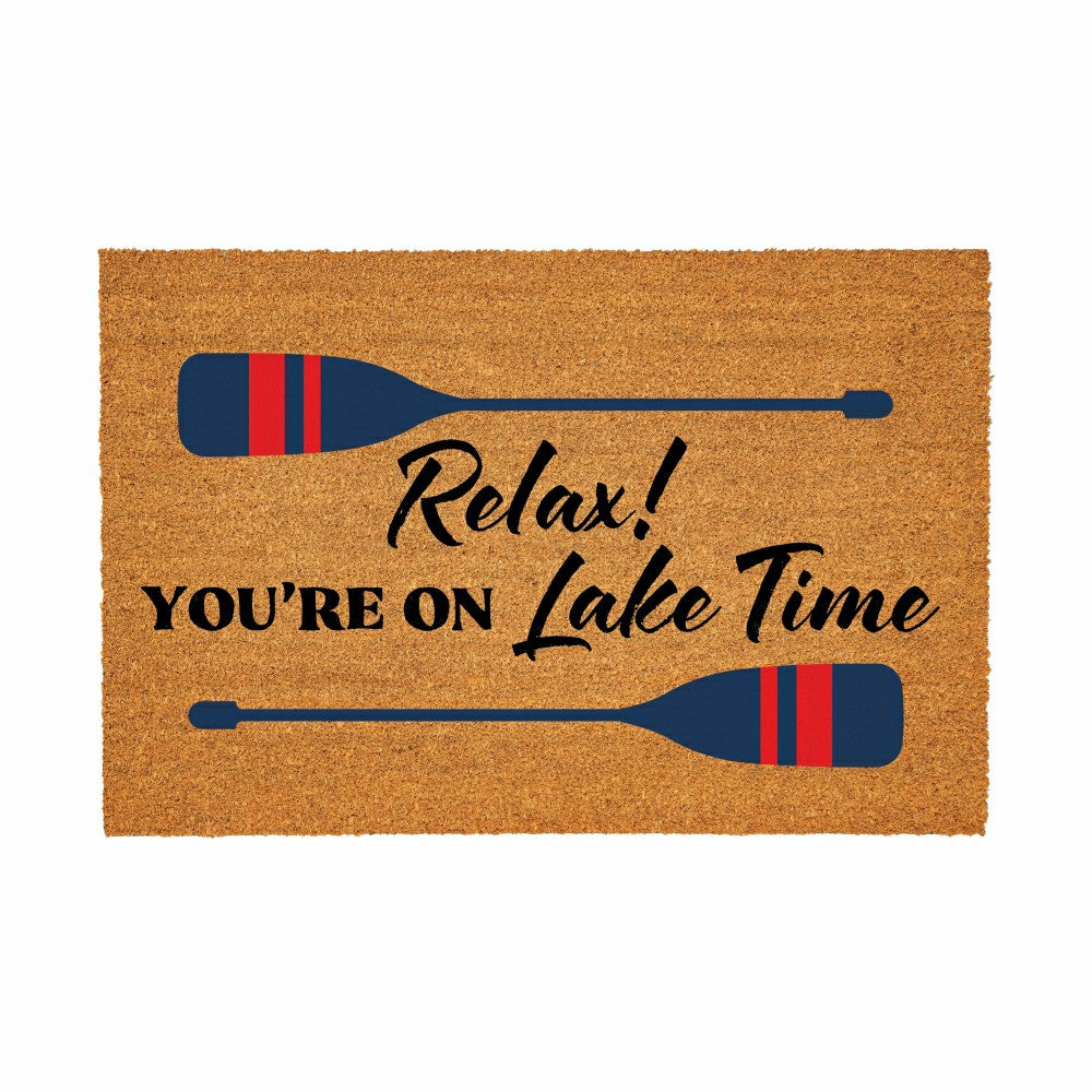 Lake Coir Mat Relax Paddle 36x24" | Plow & Hearth