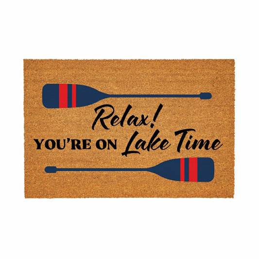 Lake Coir Mat Relax Paddle 36x24" | Plow & Hearth
