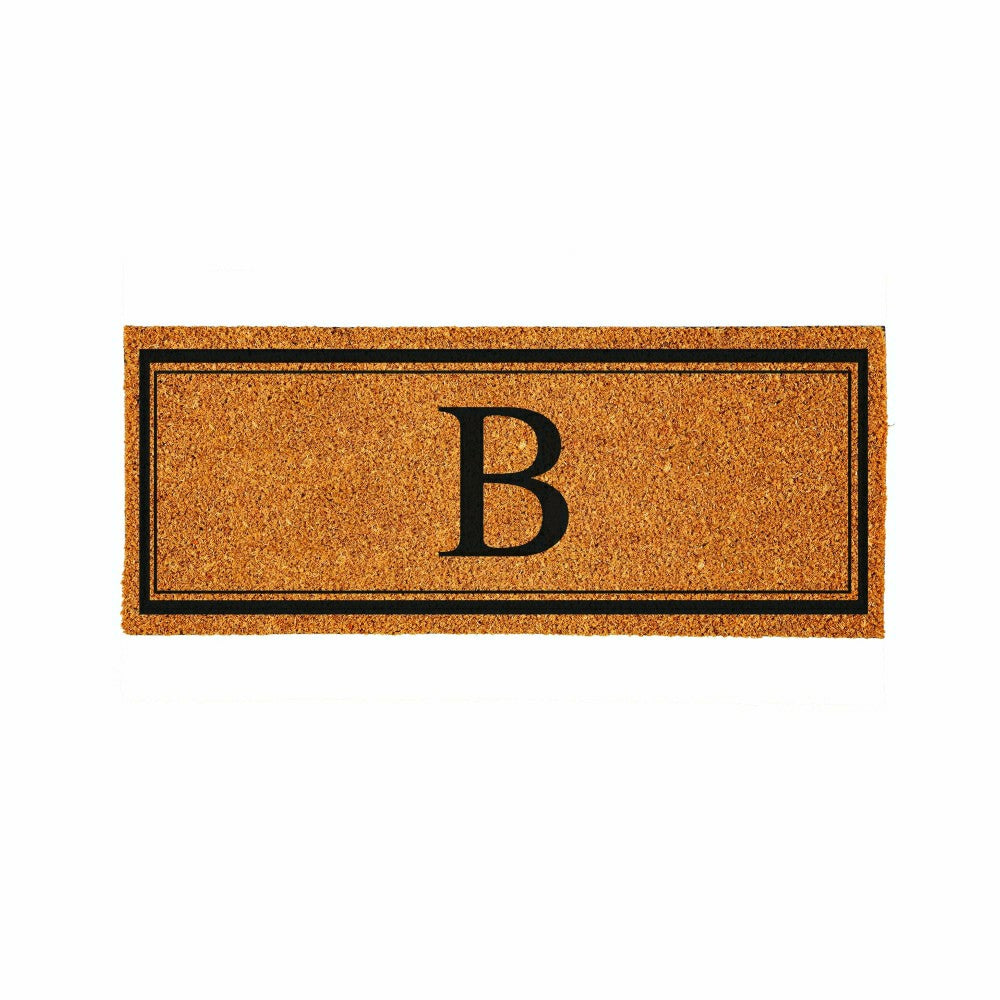 Monogram Coir Mat 60"x24", Letter B | Plow & Hearth