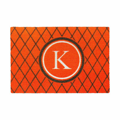 Monogram Argyle Sisal-Look Doormat | Plow & Hearth