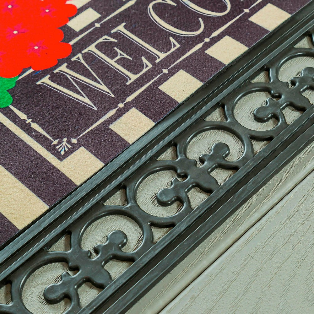 Indoor/Outdoor Fleur Scroll Sassafras Mat Tray | Plow & Hearth