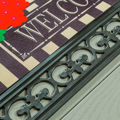 Indoor/Outdoor Fleur Scroll Sassafras Mat Tray | Plow & Hearth