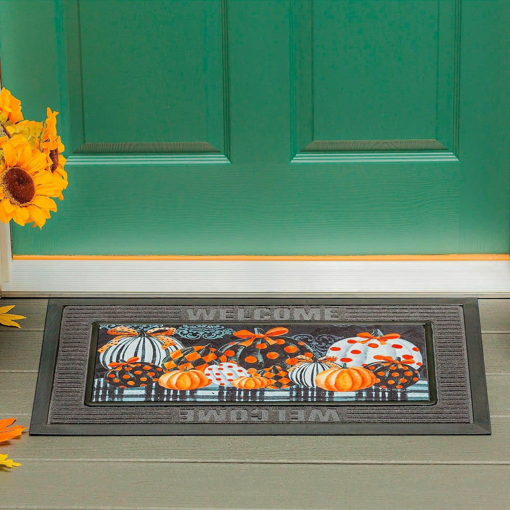 Elegant Patterned Pumpkins Sassafras Switch Mat | Plow & Hearth