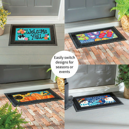 Bold and Bright Four Season Sassafras Mat Set | Plow & Hearth