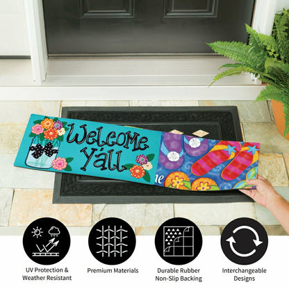 Bold and Bright Four Season Sassafras Mat Set | Plow & Hearth