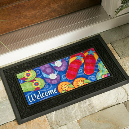 Bold and Bright Four Season Sassafras Mat Set | Plow & Hearth