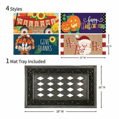Holidays Sassafras Mat Set | Plow & Hearth