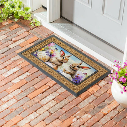 Bunny & Easter Egg Sassafras Switch Mat | Plow & Hearth
