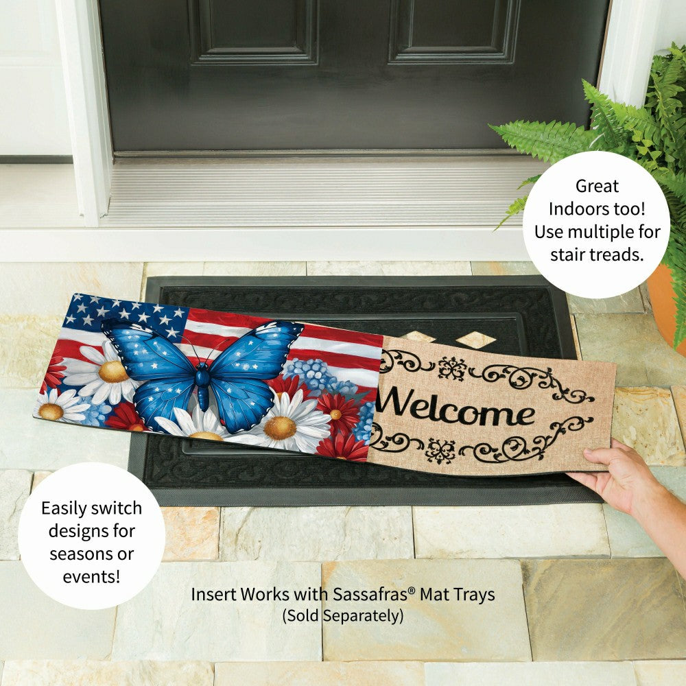 Patriotic Butterfly Sassafras Switch Mat | Plow & Hearth