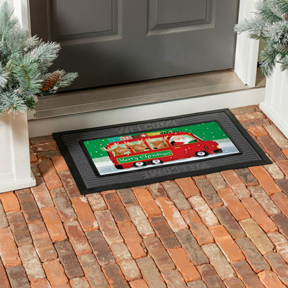 Christmas Bus Sassafras Switch Mat | Plow & Hearth