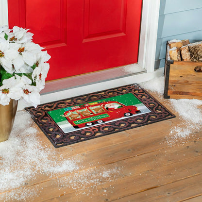 Christmas Bus Sassafras Switch Mat | Plow & Hearth